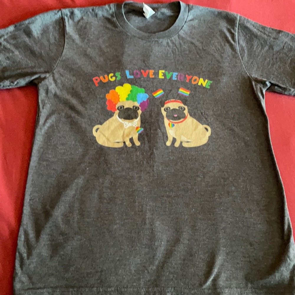 Pugs Love Everyone LGBTQ Pride T-shirt